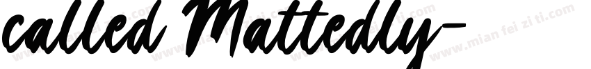 called Mattedly字体转换
